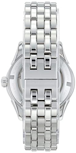 Hamilton Watch Jazzmaster Open Heart Lady Swiss Automatic Watch 36mm Case, Blue Dial, Silver Stainless Steel Bracelet (Model: H32215141)