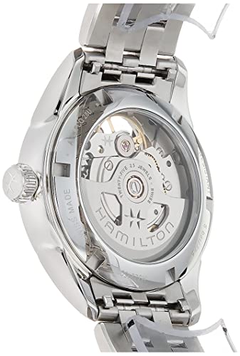 Hamilton Watch Jazzmaster Open Heart Lady Swiss Automatic Watch 36mm Case, Blue Dial, Silver Stainless Steel Bracelet (Model: H32215141)