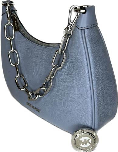 Michael Kors Cora LG Zip Pouchette bundled with matching Carmen MD Flap Bifold Wallet and Purse Hook