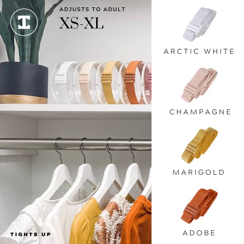 TIGHTS UP No Show Adjustable Stretch Belt Our Signature Design Keeps Jeans, Pants, and even Plus Size Avail.