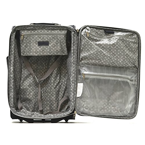 Olympia Luggage Hamburg 3-Piece Luggage Set,Black,One Size