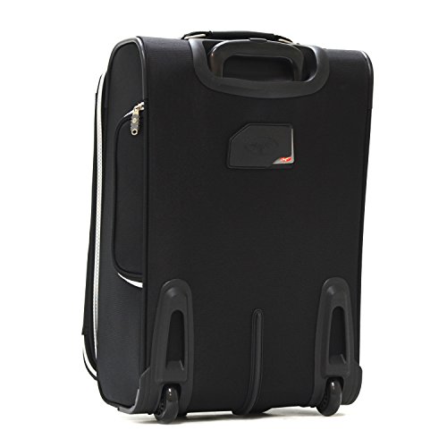 Olympia Luggage Hamburg 3-Piece Luggage Set,Black,One Size