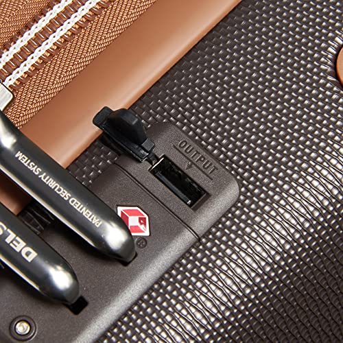 DELSEY Paris Chatelet Hardside 2.0 Luggage with Spinner Wheels, Chocolate Brown, 3 Piece Set 19/24/28