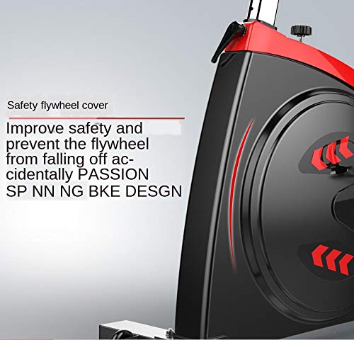 JAHH Mute Leather Belt Commercial Exercise Bike Sports Fitness Bike Household Exercise Bike Gym Only Bicycle