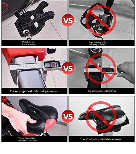 JAHH Mute Leather Belt Commercial Exercise Bike Sports Fitness Bike Household Exercise Bike Gym Only Bicycle