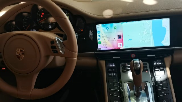 Car Stereo for Porsche Panamera 970 LHD, 12.3in HD Touch Screen Radio Reciever Car Multimedia Player Wireless Carplay GPS Navigation Replacement for Panamera (6+128G)