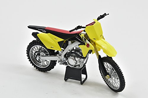 New-Ray 1/12 Suzuki RM-Z450 2014 Suzuki Motocross / Off-Road Bike, Yellow, (57643)