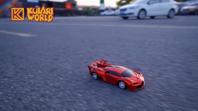 KULARIWORLD Remote Control Car 2.4Ghz Rechargeable High Speed 1/18 RC Cars Toys for Boys Girls Vehicle Racing Hobby with Headlight Christmas Birthday Gifts for Kids (Red)