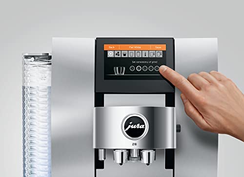 Jura Z10 Automatic Coffee Machine for Hot and Cold Coffee (Aluminum White)
