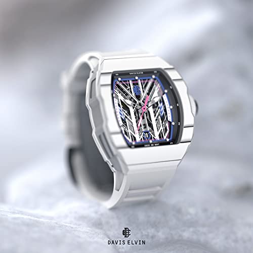 DAVIS ELVIN-Gentleman Style Waterproof Mechanical Watches Men s Automatic Watch Daviselvinwatch Wine Barrel Wristwatch with Swiss Movement Wristwatches for Men-DR05-S