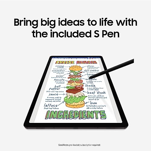 SAMSUNG Galaxy Tab S9 11” 256GB + $100 Amazon Gift Card, WiFi 6E Android Tablet, Snapdragon 8 Gen 2 Processor, AMOLED Screen, S Pen, IP68 Rating, US Version, 2023, Graphite