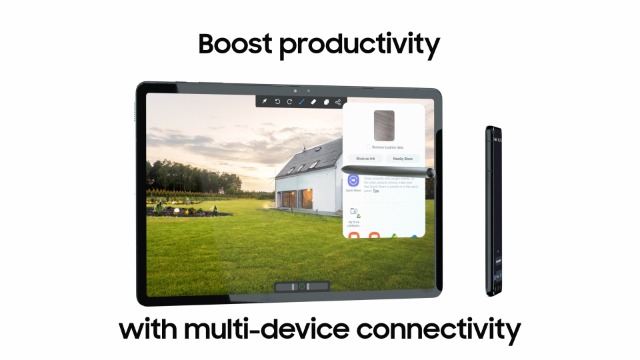 SAMSUNG Galaxy Tab S7 FE 12.4” 64GB WiFi Android Tablet w/ S Pen Included, Large Screen, Multi Device Connectivity, Long Lasting Battery, 2021, ‎SM-T733NZSAXAR, Mystic Silver