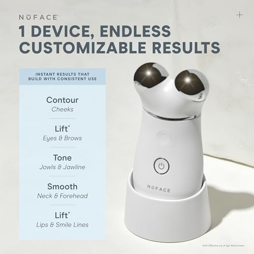 NuFACE Trinity+ Smart Advanced Facial Toning Routine, Microcurrent Device to Tone, Sculpt and Lift, Smooth Fine Lines and Wrinkles, Holiday Limited Edition