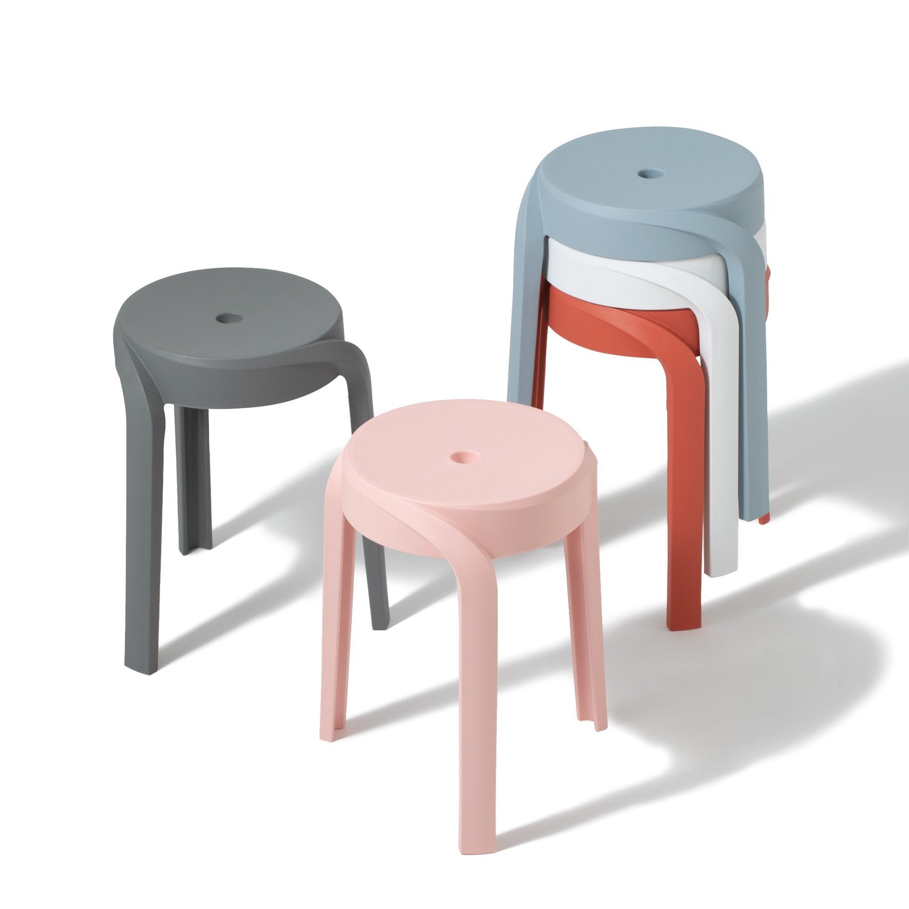 Vortex Stool Gray (W350 × D350 × H455)
